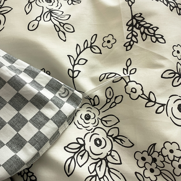 91家纺网 家纺一手货源 找家纺 怡家居 2022新款全棉田园四件套 春榭