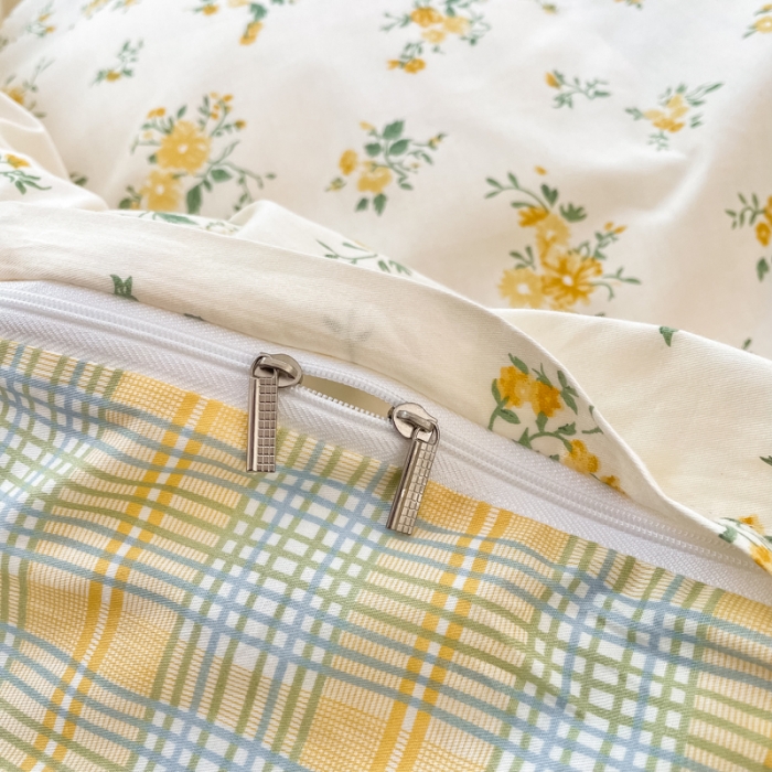 91家纺网 家纺一手货源 找家纺 怡家居 2022新款全棉田园四件套 可人