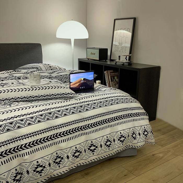 91家纺网 家纺一手货源 找家纺 怡家居 2022新款全棉田园四件套 漫时光