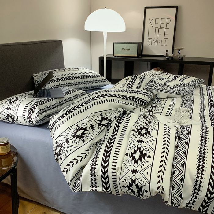 91家纺网 家纺一手货源 找家纺 怡家居 2022新款全棉田园四件套 漫时光