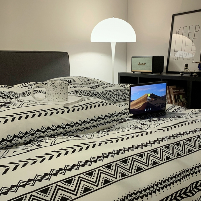 91家纺网 家纺一手货源 找家纺 怡家居 2022新款全棉田园四件套 漫时光