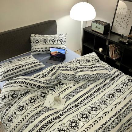 怡家居 2022新款全棉田园四件套 漫时光