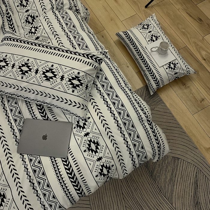 91家纺网 家纺一手货源 找家纺 怡家居 2022新款全棉田园四件套 漫时光