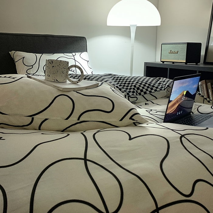 91家纺网 家纺一手货源 找家纺 怡家居 2022新款全棉田园四件套 莫愁