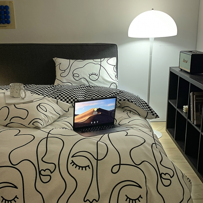 91家纺网 家纺一手货源 找家纺 怡家居 2022新款全棉田园四件套 莫愁