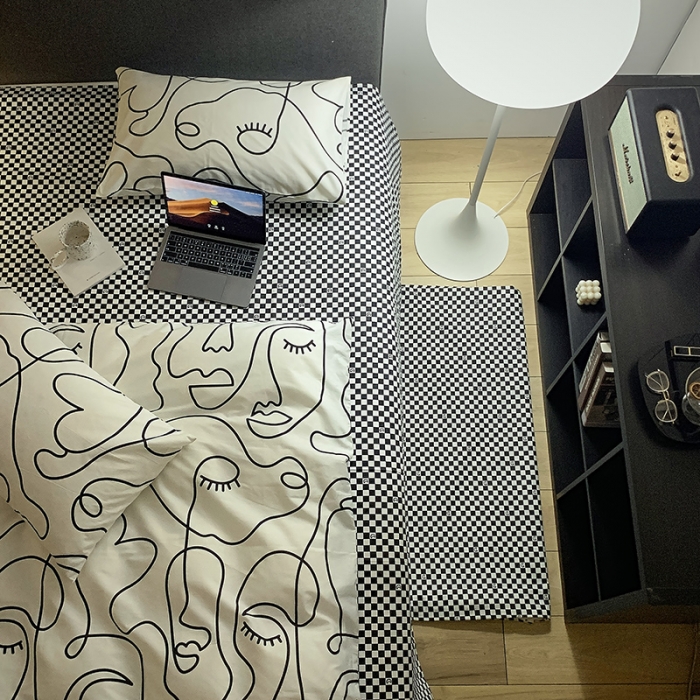 91家纺网 家纺一手货源 找家纺 怡家居 2022新款全棉田园四件套 莫愁