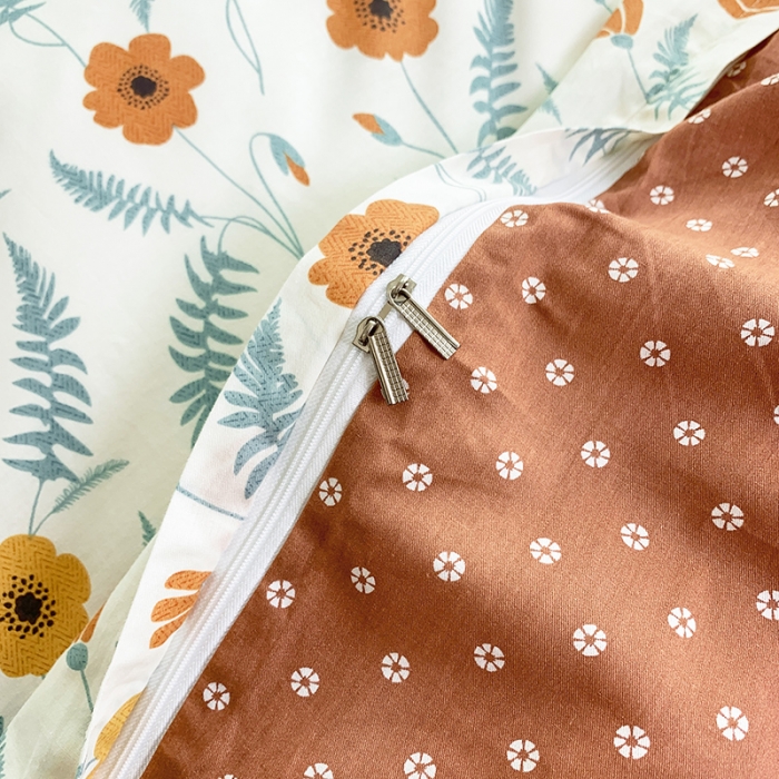 91家纺网 家纺一手货源 找家纺 怡家居 2022新款全棉田园四件套 清芳