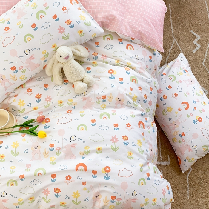 91家纺网 家纺一手货源 找家纺 怡家居 2022新款全棉田园四件套 小青春