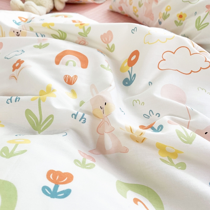 91家纺网 家纺一手货源 找家纺 怡家居 2022新款全棉田园四件套 小青春