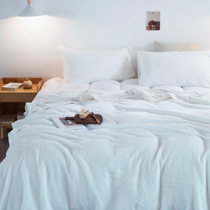 91家纺网 家纺一手货源 找家纺 （总）来菲毛毯 2025新款1.8公斤加厚科技绒超厚外贸毯子毛毯休闲绒毯