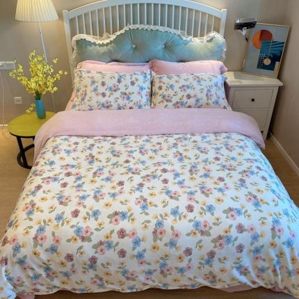 91家纺网 家纺一手货源 找家纺 （总）棉生活家纺 2021新款冰岛臻棉绒印花四件套