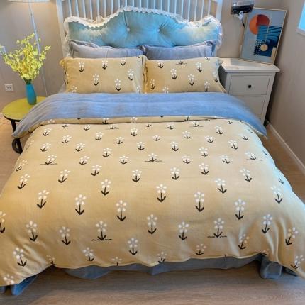 91家纺网 家纺一手货源 找家纺 （总）棉生活家纺 2021新款冰岛臻棉绒印花四件套