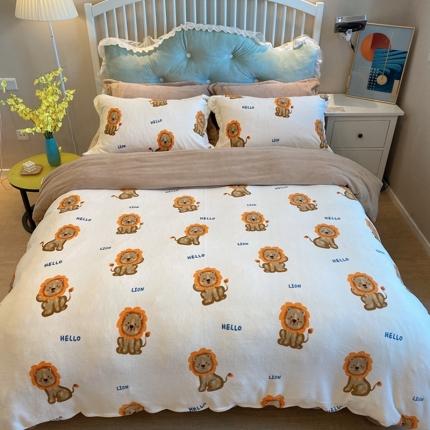 91家纺网 家纺一手货源 找家纺 （总）棉生活家纺 2021新款冰岛臻棉绒印花四件套