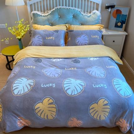 91家纺网 家纺一手货源 找家纺 （总）棉生活家纺 2021新款冰岛臻棉绒印花四件套