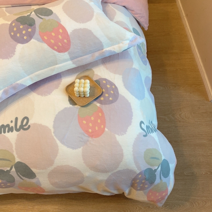 91家纺网 家纺一手货源 找家纺 （总）棉生活家纺 2021新款冰岛臻棉绒印花四件套