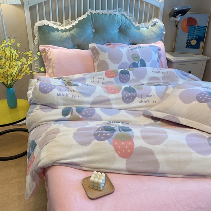 91家纺网 家纺一手货源 找家纺 （总）棉生活家纺 2021新款冰岛臻棉绒印花四件套