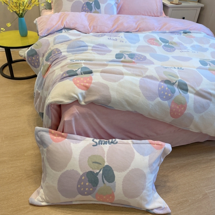 91家纺网 家纺一手货源 找家纺 （总）棉生活家纺 2021新款冰岛臻棉绒印花四件套