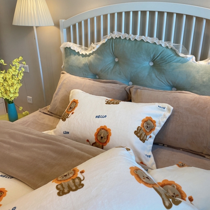 91家纺网 家纺一手货源 找家纺 棉生活家纺 2021新款冰岛臻棉绒印花四件套 卡恩