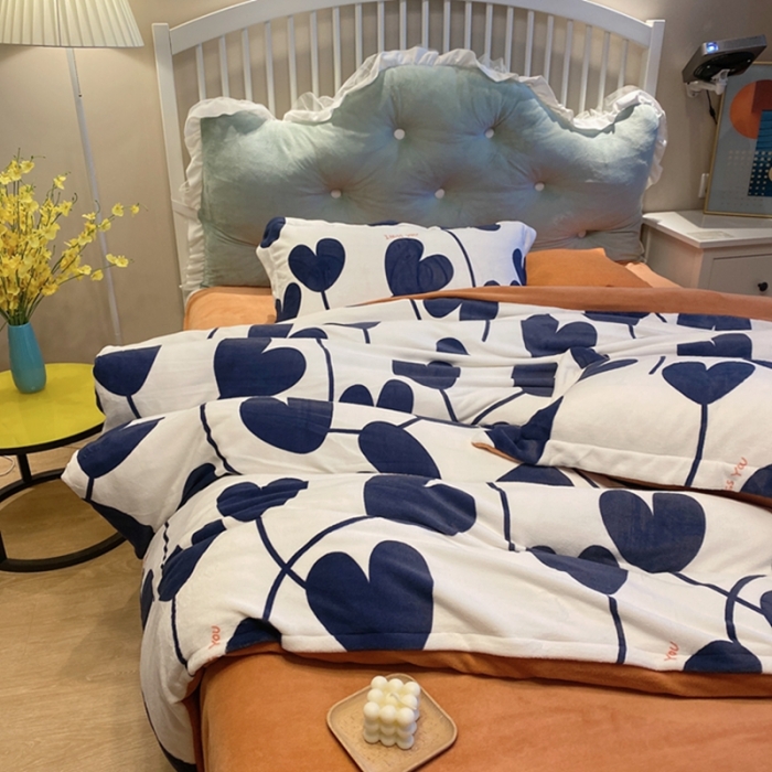 91家纺网 家纺一手货源 找家纺 棉生活家纺 2021新款冰岛臻棉绒印花四件套 迷森米