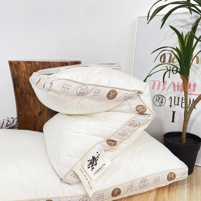 91家纺网 家纺一手货源 找家纺 （总）伟邦 2021新款质朴植物大豆羽丝枕