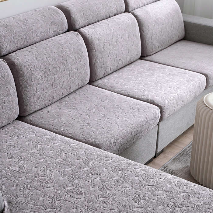 91家纺网 家纺一手货源 找家纺 （总）2022新款提花-小树叶款沙发坐垫套系列