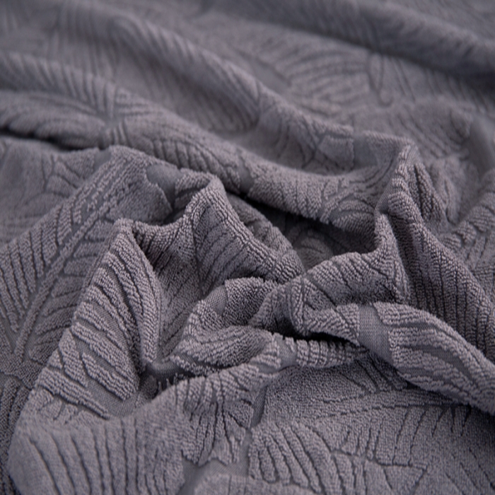 91家纺网 家纺一手货源 找家纺 2022新款提花-小树叶款沙发坐垫套系列 浅灰