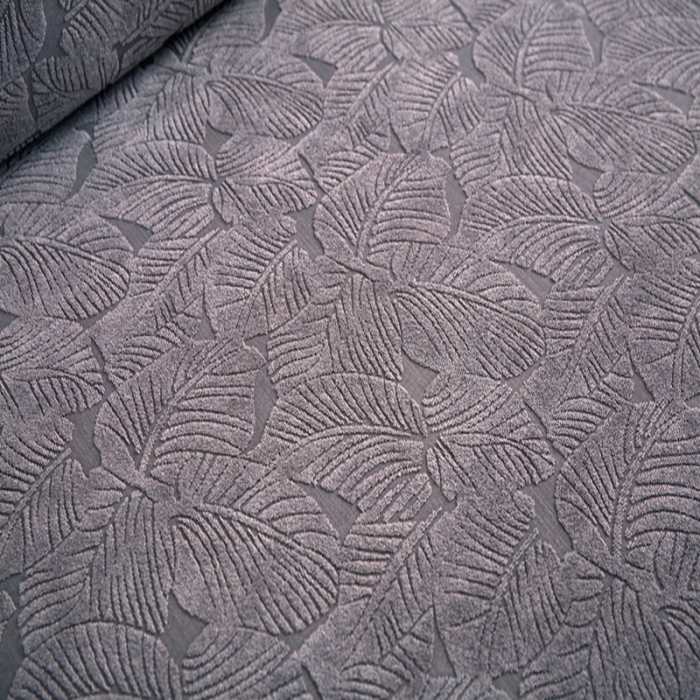 91家纺网 家纺一手货源 找家纺 2022新款提花-小树叶款沙发坐垫套系列 浅灰