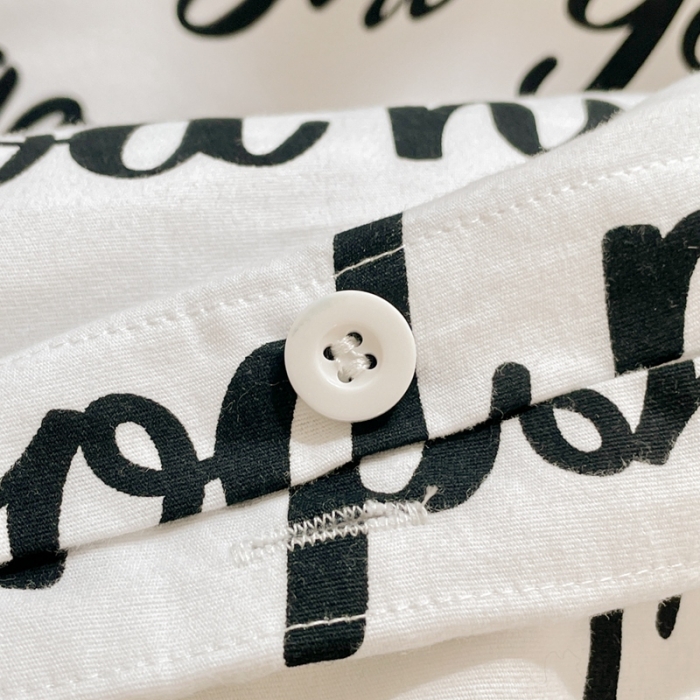 91家纺网 家纺一手货源 找家纺 2022新40s精梳棉13372全棉纯棉磨毛四件套 黑色字母