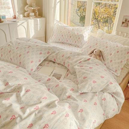 91家纺网 家纺一手货源 找家纺 （总）呗旺鹿 2022新40s精梳棉13372全棉磨毛四件套