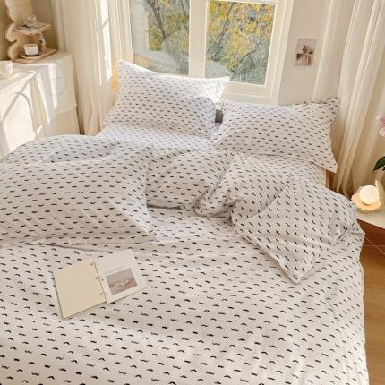 91家纺网 家纺一手货源 找家纺 （总）呗旺鹿 2022新40s精梳棉13372全棉磨毛四件套