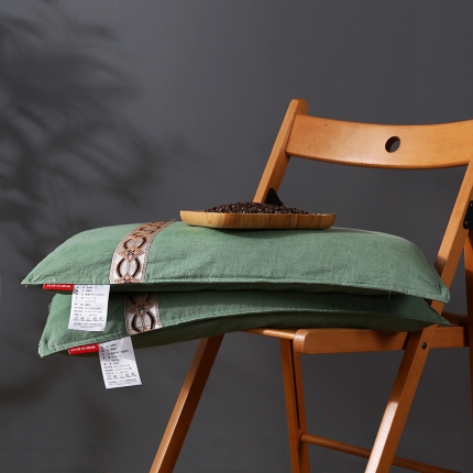 91家纺网 家纺一手货源 找家纺 全棉水洗棉全荞麦壳枕芯花草护颈枕民族风枕头单人儿童定型枕