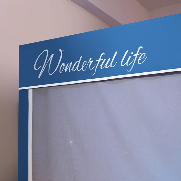 91家纺网 家纺一手货源 找家纺 迪凡保罗2022新款5845大版数码印花遮光帘蚊帐 爱的誓言