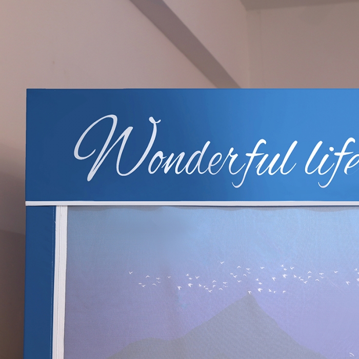 91家纺网 家纺一手货源 找家纺 迪凡保罗2022新款5845大版数码印花遮光帘蚊帐 北欧风情