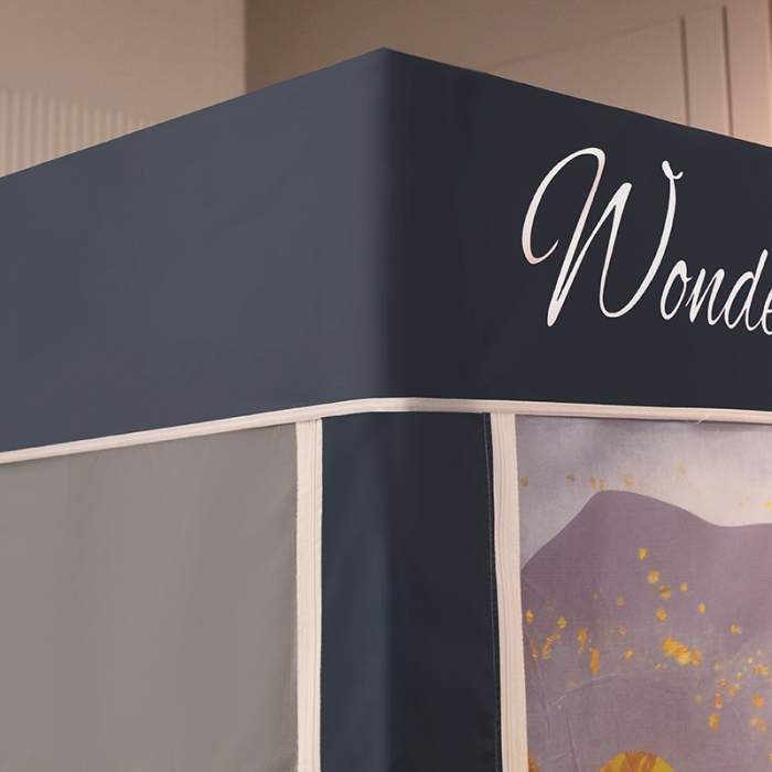 91家纺网 家纺一手货源 找家纺 迪凡保罗2022新款5845大版数码印花遮光帘蚊帐 水漫金山