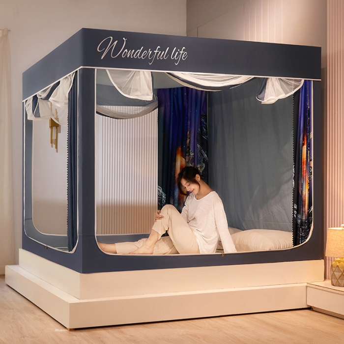 91家纺网 家纺一手货源 找家纺 迪凡保罗2022新款5845大版数码印花遮光帘蚊帐 太空之旅