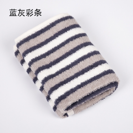 91家纺网 家纺一手货源 找家纺 【彩条毛巾】日式无印彩条纹良品条纹全棉洗脸毛巾洗澡毛巾条纹款