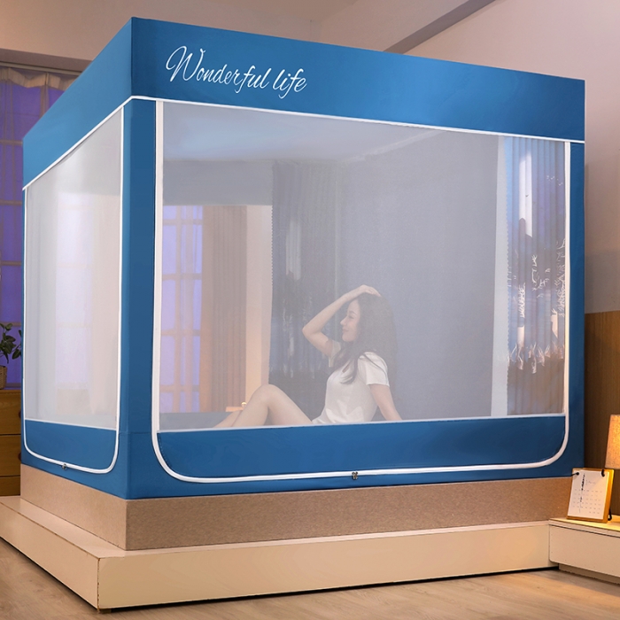 91家纺网 家纺一手货源 找家纺 迪凡保罗2022新款5845大版数码印花遮光帘蚊帐 北欧风情