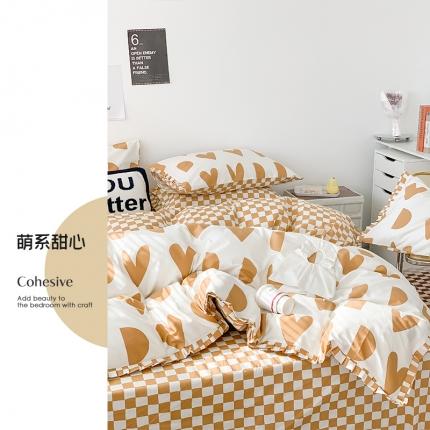 91家纺网 家纺一手货源 找家纺 （总）澳萝拉 2022新款全棉印花花边四件套