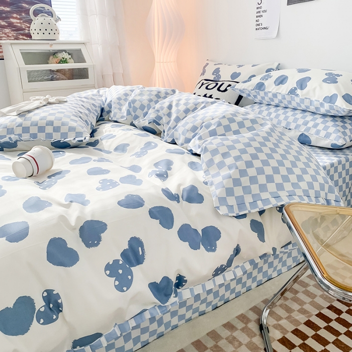 91家纺网 家纺一手货源 找家纺 （总）澳萝拉 2022新款全棉印花花边四件套