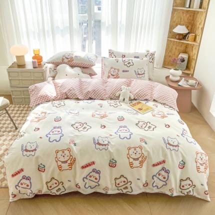 91家纺网 家纺一手货源 找家纺 （总）感遇家纺 2022新款全棉印花四件套