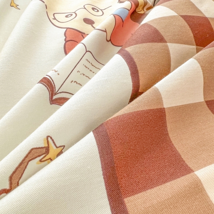 91家纺网 家纺一手货源 找家纺 感遇家纺 2022新款全棉印花四件套 熊先生