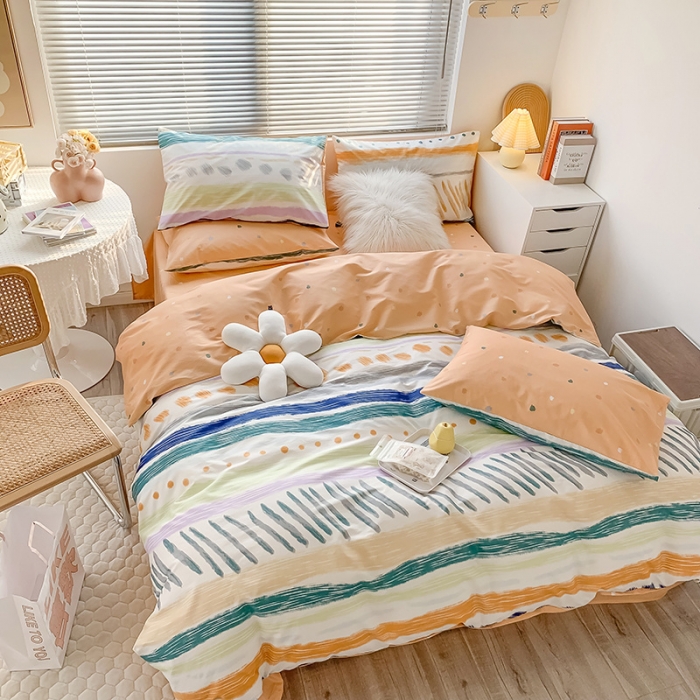 91家纺网 家纺一手货源 找家纺 澳萝拉 2023新款全棉印花四件套会员减5元 安绘里