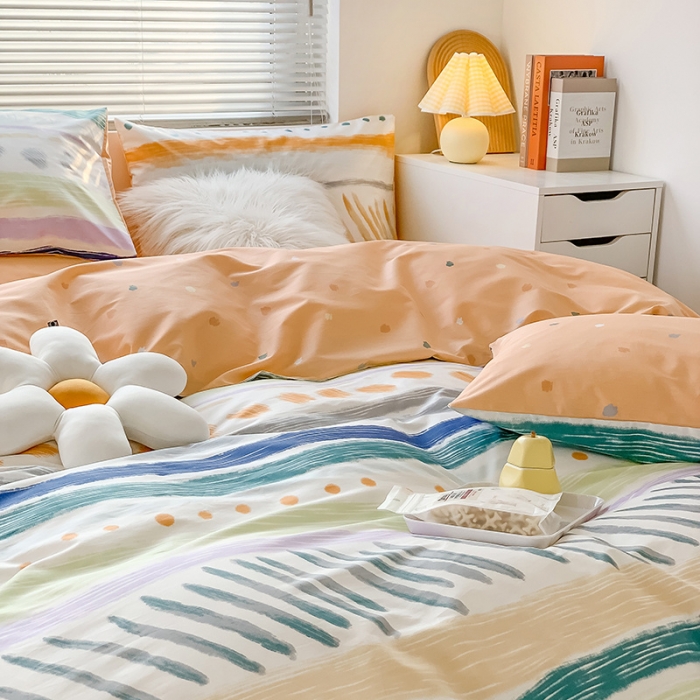 91家纺网 家纺一手货源 找家纺 澳萝拉 2023新款全棉印花四件套会员减5元 安绘里