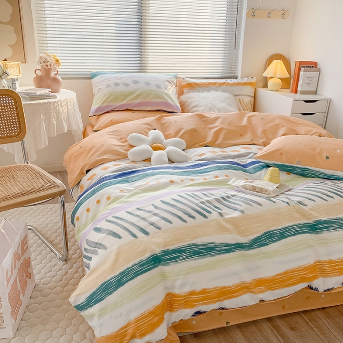 91家纺网 家纺一手货源 找家纺 澳萝拉 2023新款全棉印花四件套会员减5元 安绘里