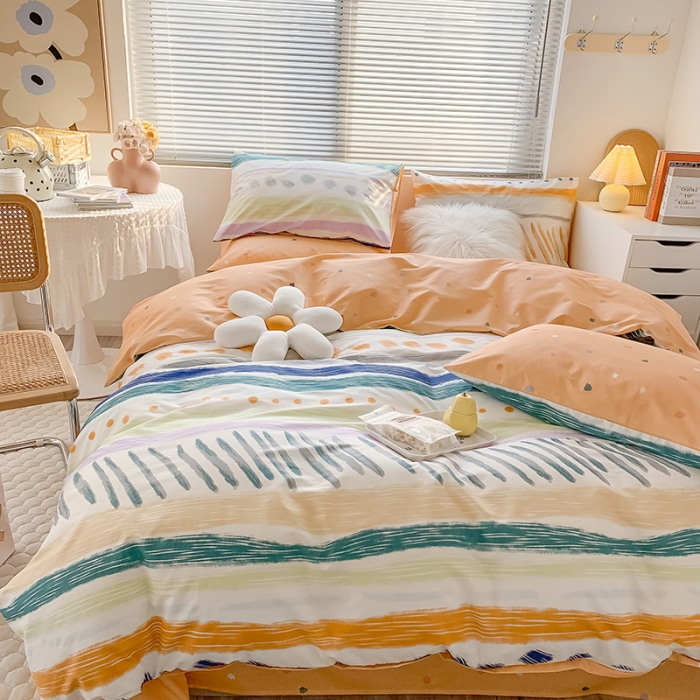 91家纺网 家纺一手货源 找家纺 澳萝拉 2023新款全棉印花四件套会员减5元 安绘里