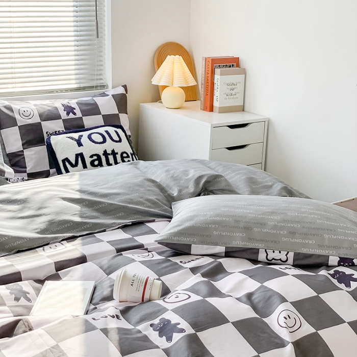 91家纺网 家纺一手货源 找家纺 澳萝拉 2023新款全棉印花四件套会员减5元 时尚熊