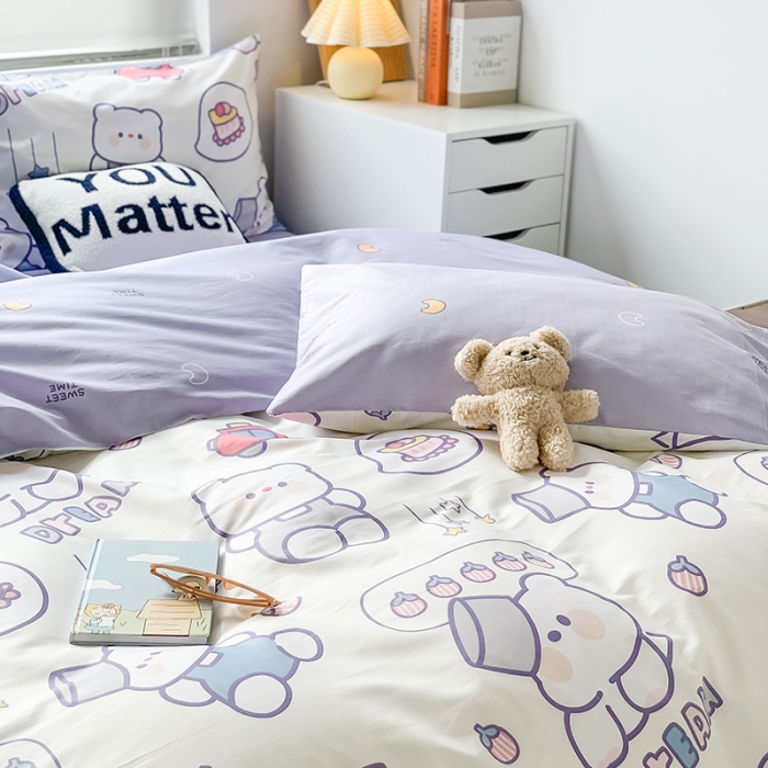 91家纺网 家纺一手货源 找家纺 澳萝拉 2023新款全棉印花四件套会员减5元 童话镇