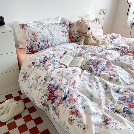 91家纺网 家纺一手货源 找家纺 （总）盛馨家纺 2023新款复古风情13372全棉四件套