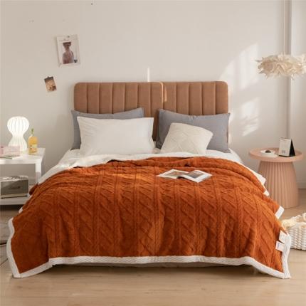 91家纺网 家纺一手货源 找家纺 （总）慕莎2021新款塔芙绒提花羊高克重羊羔绒毛毯多功能盖毯