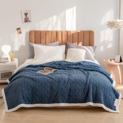 91家纺网 家纺一手货源 找家纺 （总）慕莎2021新款塔芙绒提花羊高克重羊羔绒毛毯多功能盖毯